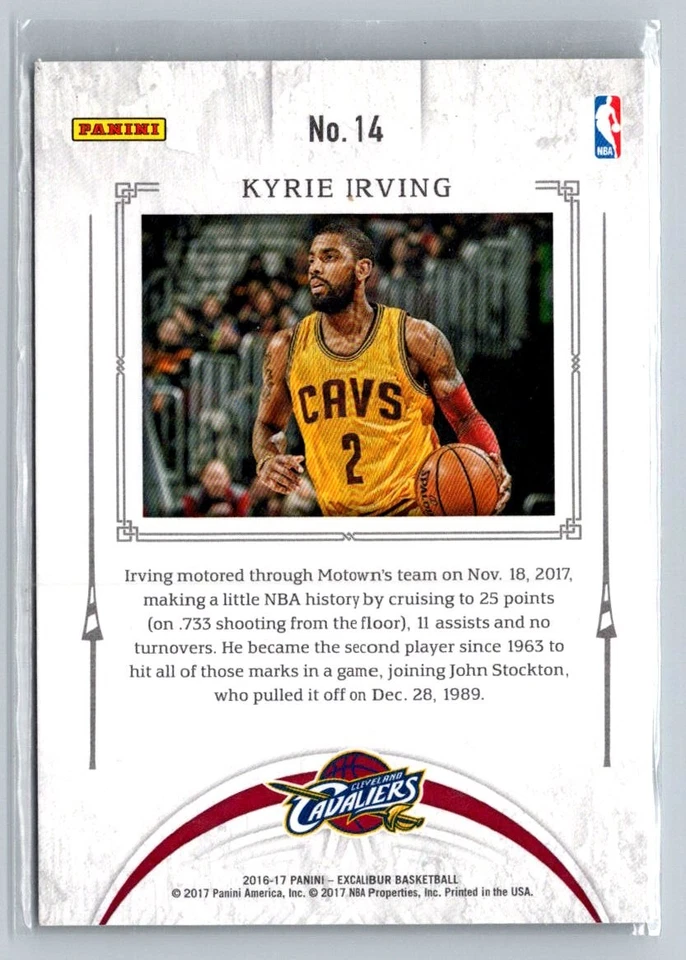 2016-17 Panini Excalibur #14 Kyrie Irving Jousting - Image 2 of 2