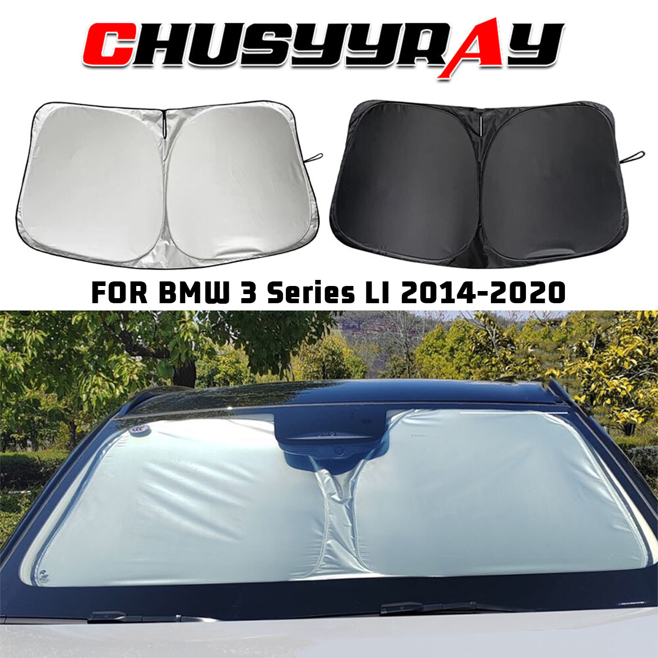 Car Windshield Sunshade Cover Foldable Sun Shade US For BMW 3 Series LI 14-2020