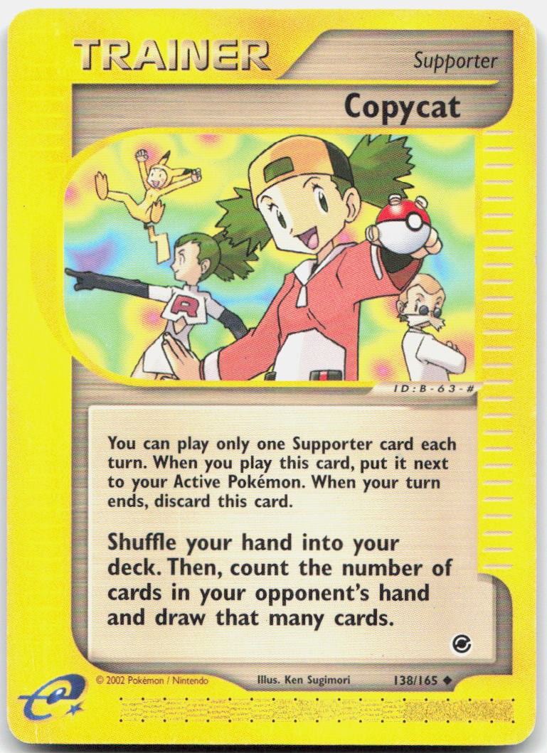 Copycat 138/165 Uncommon Expedition Base Set Pokemon Moderately Played