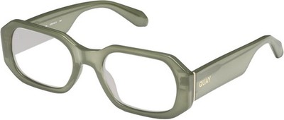 QUAY Australia Hyped Up Hexagonal Multi-Focus Blue Light Glasses Jade Green 53mm