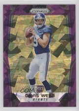 2017 Panini Prizm Rookies Purple Crystals Prizm 72/75 Davis Webb #263 1by
