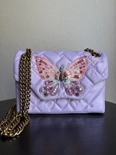 Kurt Geiger Kensington mini lilac butterfly crossbody bag