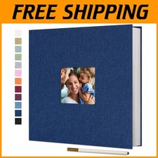 Large Linen Scrapbook Album Self Adhesive 60 Pages