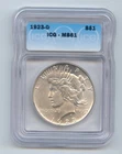 1923-D Peace Dollar, ICG MS-61