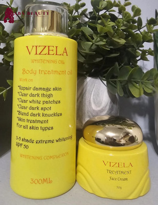  VIZELA Whitening Body Oil & Treatment Face Cream   