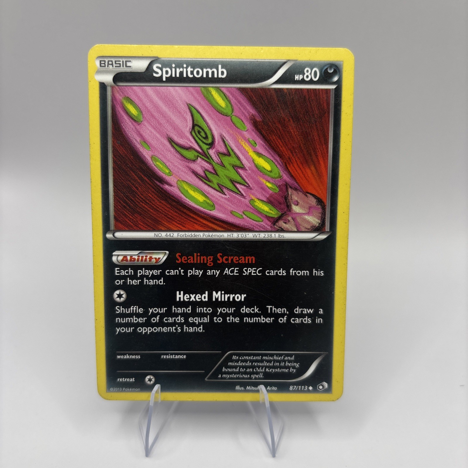 Spiritomb 87/113 Pokemon card BW Legendary Treasures uncommon NM