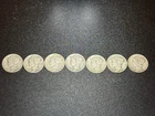 7 Mercury Dimes 10C Silver Coins 1916-1945 Circulated US Lot