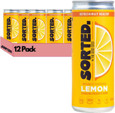 SORTED. Lemon Prebiotic Soft Drink | Boosts Gut Health | High-Fibre, 99.9% Su...