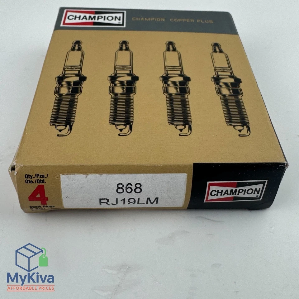 Paquete de 4 bujías Champion 868 cobre plus 14 mm 9,5 mm motor pequeño RJ19LM Foto 2 de 4