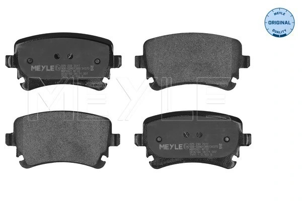 Plaquettes de frein auto Meyle contre les sifflements et vibrations au freinage OE 4B36984
