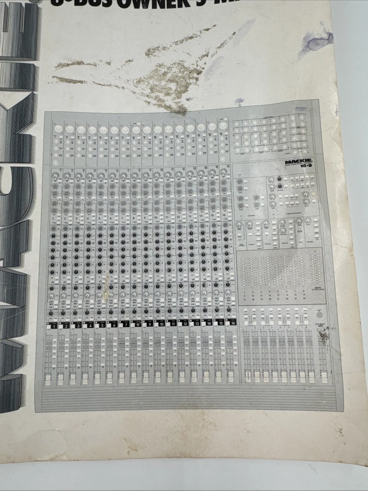 Mackie 8 BUS Owner's Manual 1995 Original Manual Mixing Console - Image 2 of 4