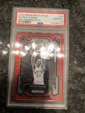 Prizm Draft Picks Patrick Ewing Red Shimmer Fotl /9 Psa 10 (POP 1)!🔥🔥🔥