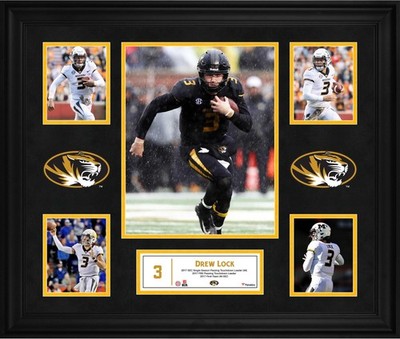 Drew Lock Missouri Tigers Framed 23'' x 27'' 5-Photo Collage