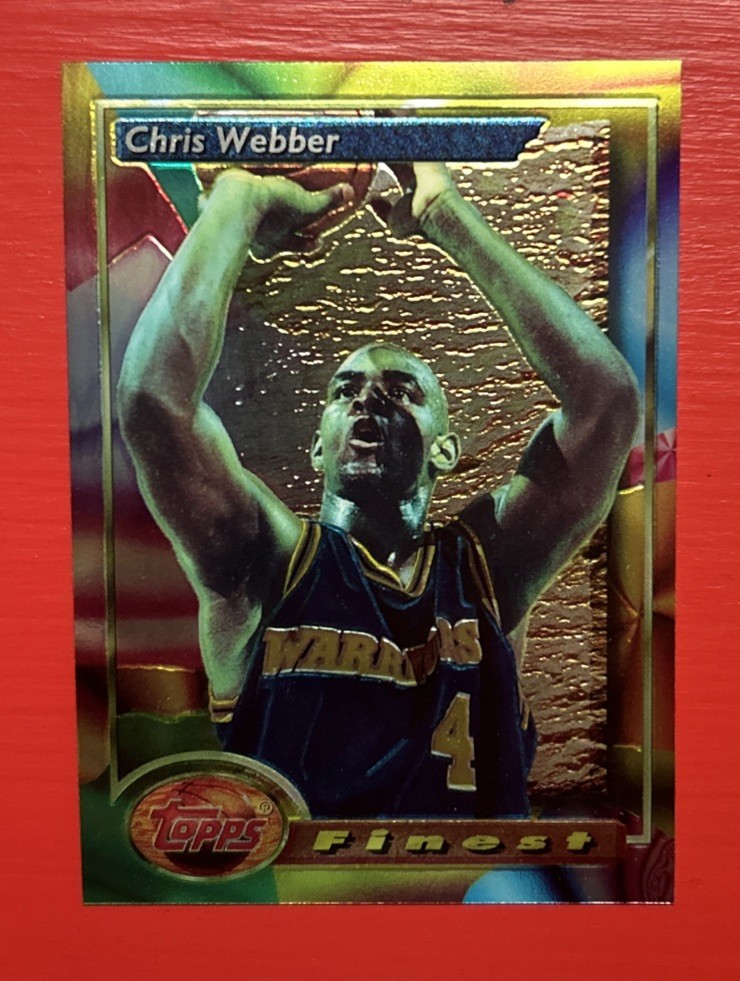 TOPPS FINEST 1993-94 CHRIS WEBBER FINEST RC #212