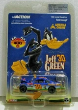 2001 action 1:64 #30 jeff green america online chevy looney tunes daffy duck
