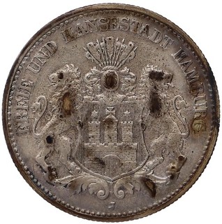 HANSESTADT HAMBURG 2 Mark 1906 J Stadtwappen schön/sehr schön