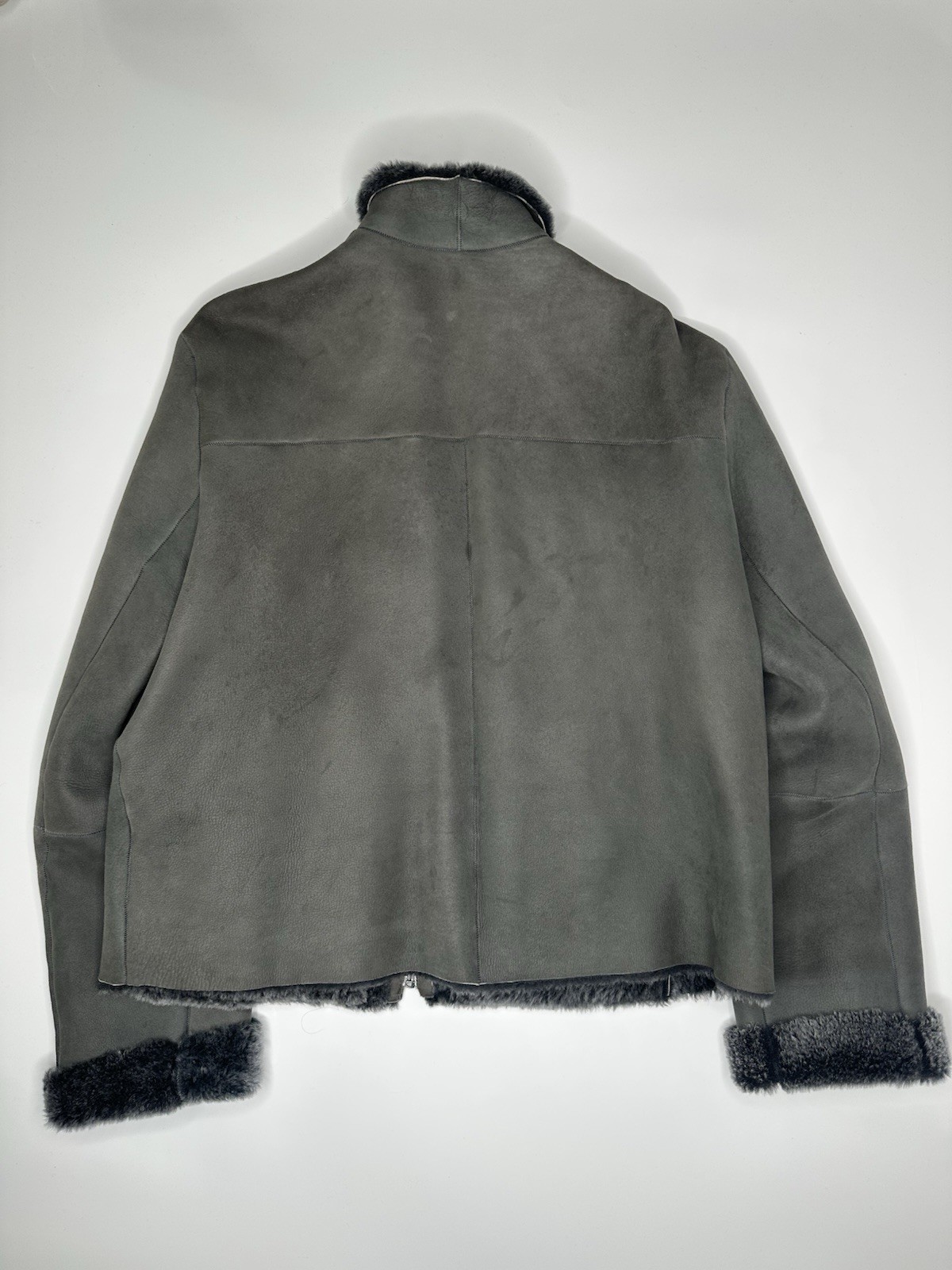 Emporio Armarni Shearling Jacket Grey & Black (& Outer Jacket) Size 46  RRP£4699 image 7