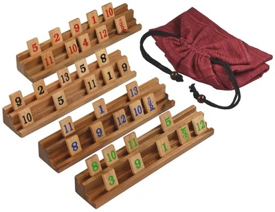 Rummy Okey – Strategisches Legespiel aus edlem Holz für 2 bis 4 Spieler - Bild 1 von 2
