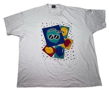 Vtg 90s Look Who's 60 T-Shirt Sz 2XL White Made In USA Single Stitch