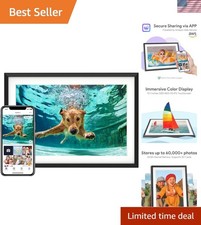 10.1'' Digital Picture Frame with 32GB Storage, Digital Photo Frame with 1280...