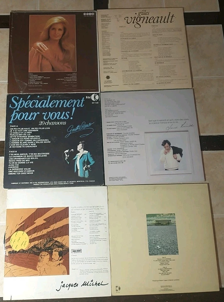 Lot of 6 vinyls records - titles in description - Pop / Chanson - Image 2 of 4