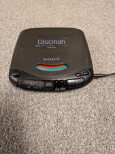 Sony Discman D-142CK Portable CD Player Tested & Working Mega Bass 1990s M1B