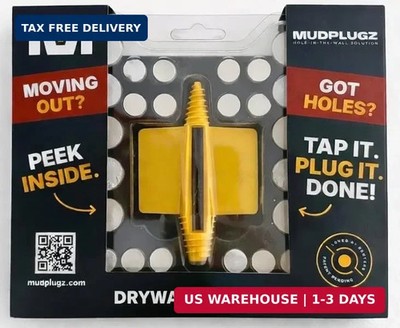 FIX Drywall Anchor Holes Fast - MudPlugz Drywall Hole Repair Kit - No Mesh - No