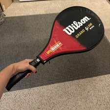 TENNIS RACQUET Wilson Grand Slam Super Highbeam Series W Cover 110 Sq In Red