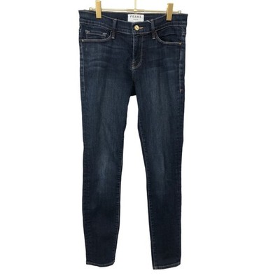 Frame Dark Wash Queens Way Skinny Jeans Size 28 Stretch Le Skinny de Jeanne