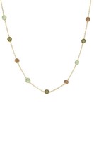 Latelita Sardinien Kette Gold Peridot GrüN 925 Sterlingsilber 41-44 Cm