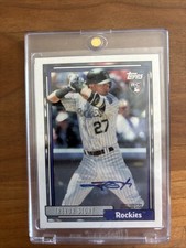 2016 Topps Rookie Auto Trevor Story /10 Wa-4