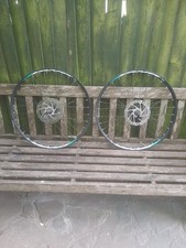 24” MTB CASSETTE DISC HUB BIKE WHEELS DOUBLE WALL RIMS BLACK