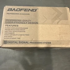 Walkie Talkie Baofeng UV-5R Two Way Dual Band Radio 420-450Mhz Walkie Talkie NIB