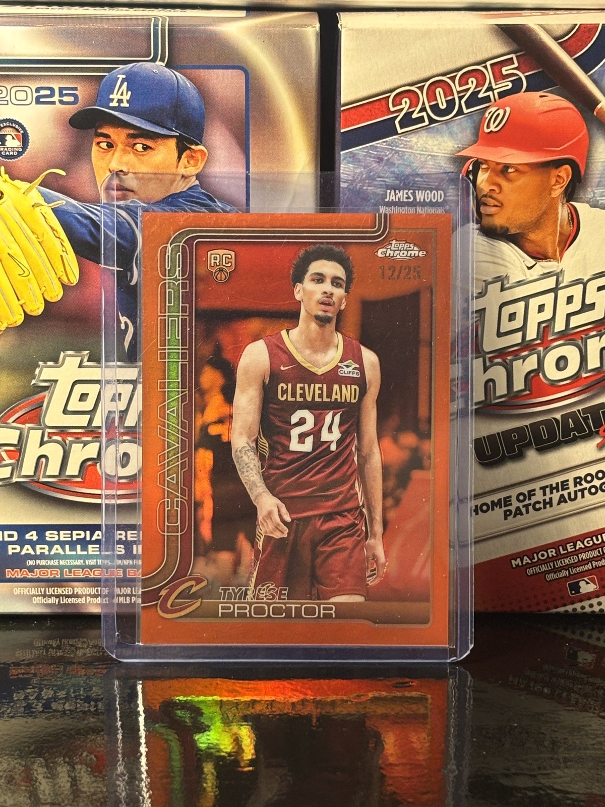 2025-26 Topps Chrome #300 Tyrese Proctor RC Orange Refractor /25