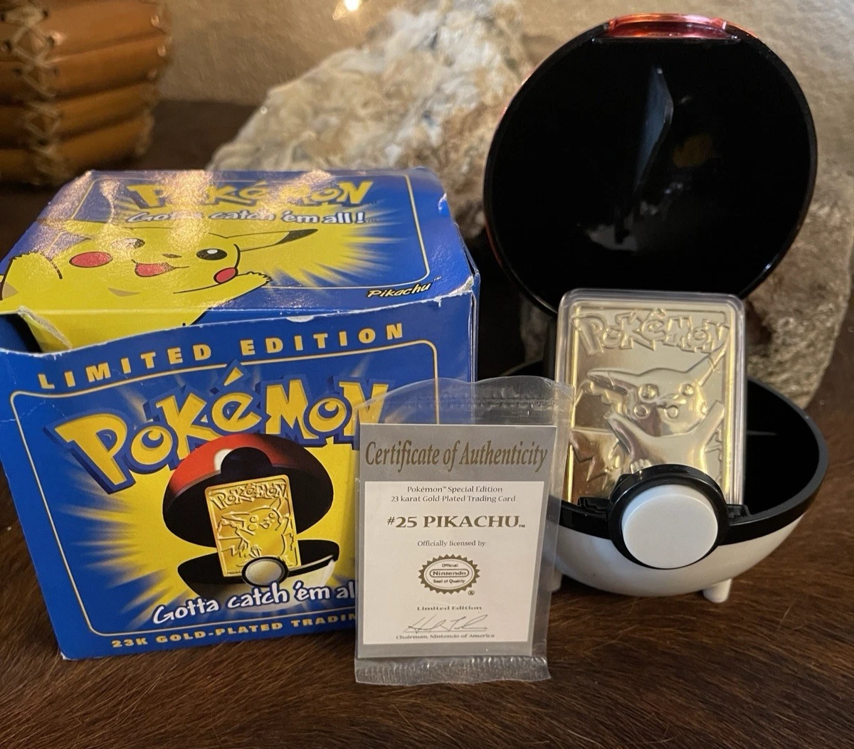 23 karat gold plated pokemon card value Pokemon 23k Gold Trading Card for sale