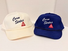Vintage Corn States Hybrid Service Hat Lot 2 Snapback Seed Corn Ag Promo Caps
