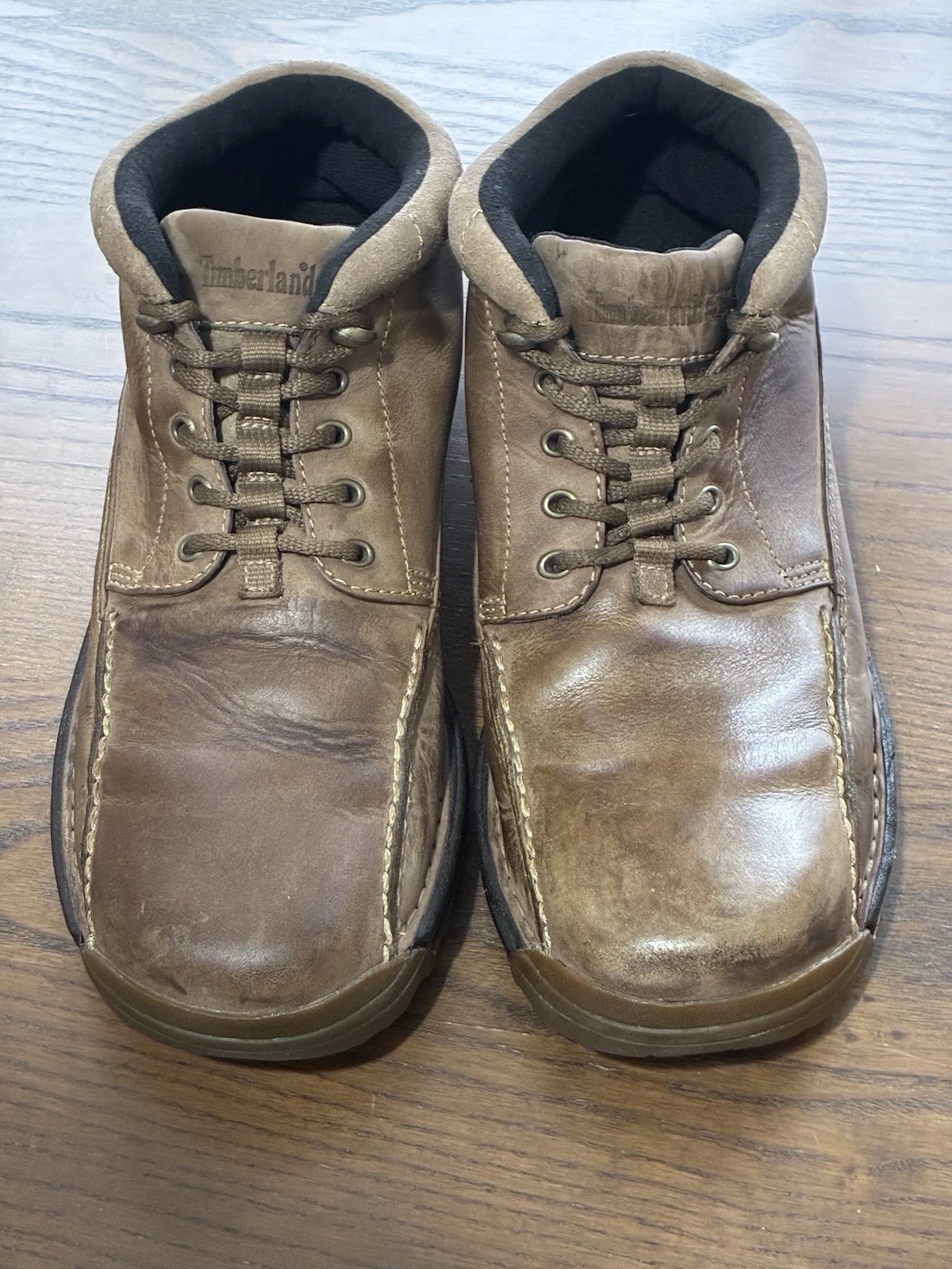 TIMBERLAND Men's Size 11.5M Leather Shoes Waterproof Hiking Boots Lace up