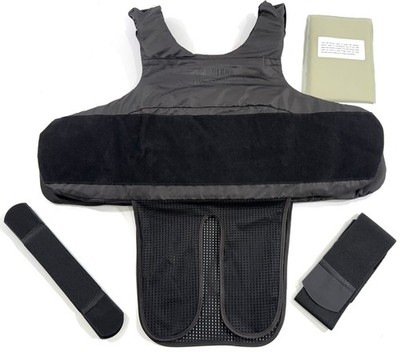 4XL SHORT P.B. BODY ARMOR LVL II FEMALE BALLISTIC BULLET PROOF VEST MFG - 2022