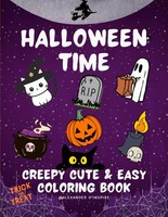 Halloween Malbuch FüR Kinder, Jugendliche & Erwachsene, Gruselig Süß, Einfach