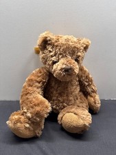 Plush Brown Teddy Bear Crib Bear No Sound Box Soft Polyester Material 14" Tall
