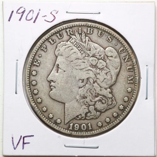 1901-S $1 Morgan Silver Dollar in VF Condition #6598
