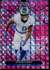2024 PANINI MOSAIC MOSAIC CAMO PINK #133 BYRON YOUNG (LB) LOS ANGELES RAMS FOOTB