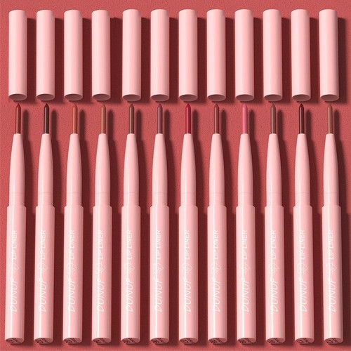 Rossetto opaco impermeabile e matita labbra pastello liner labbra lunga durata azl - Foto 8 di 36