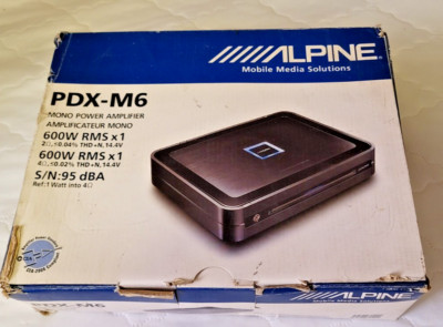 *NEW* Alpine PDX-M6 600W RMS Amplifier JL Audio JBL PPI Zapco Hifonics Fosgate