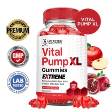 Vital Pump XL Extreme Gummies 2000MG Premium Formula For Men 60 Gummies