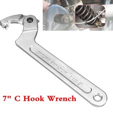 Motorcycle Bike Spanner 19-51mm Adjustable Hook Wrench C Spanner Hand Tool