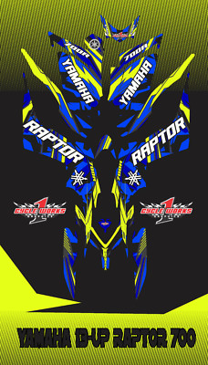 Yamaha Raptor 700 13 and up CUSTOM GRAPHICS KIT CAMOM2