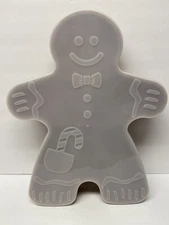 VTG Gingerbread Man Plastic Divided Cookie Candy Cake Food Storage Container