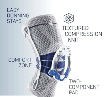 Bauerfeind GenuTrain Silikon Dots Size 7 Comfor Knee Brace Patella Support Sleev