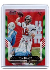Tom Brady 2021 Panini Score FB Spokes Parallel /110 - Tampa Bay Bucs GOAT Rare!